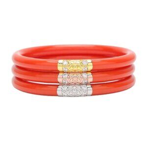 NWT Budhagirl All weather bangles budhagirl bracelets, size small, color coral